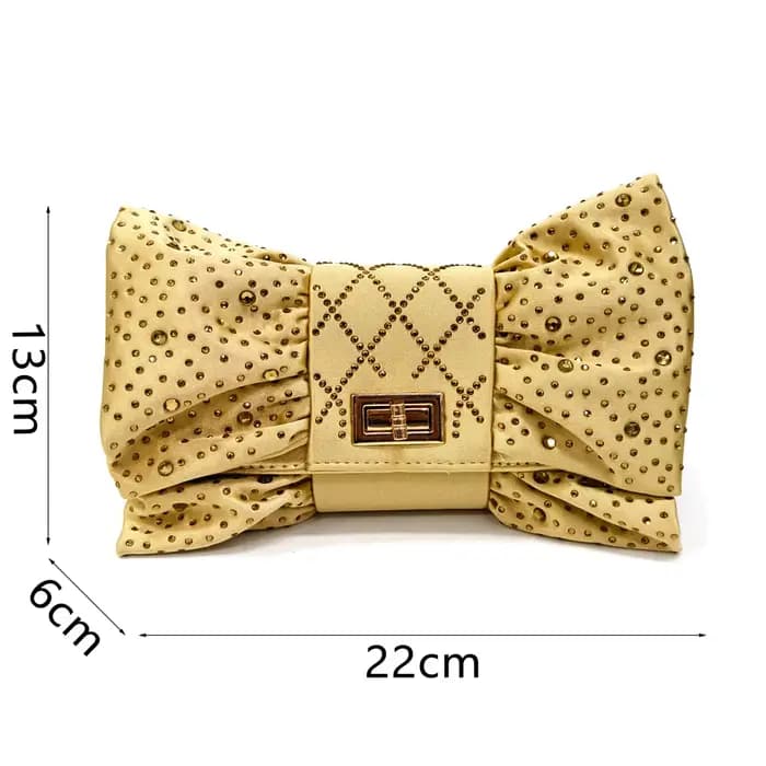 Sandales à talons hauts dorés pour dames, chaussures assorties, style papillon, ensemble de sacs, es