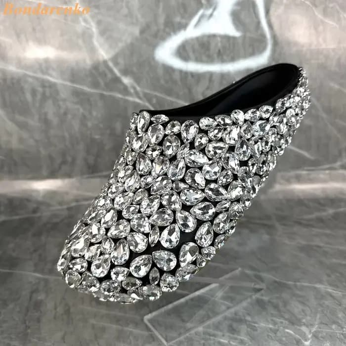 Sandales à enfiler pour femmes, chaussures sexy, rondes, plates avec biscuits, de styliste d'été, dé