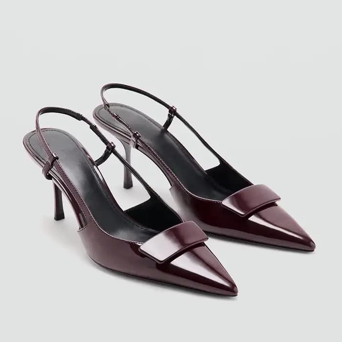 Sandales à talons pour femmes, nouvelle collection été 2026, style français, boucle carrée, talons f