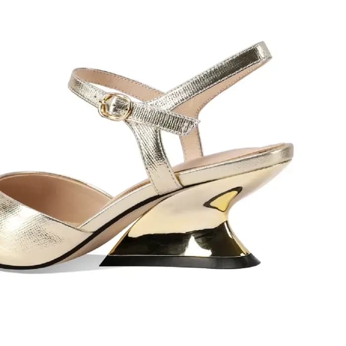 【JOCHEBED HU】Escarpins chic et tendance en cuir véritable pour femme, à bout pointu, pour le bureau,