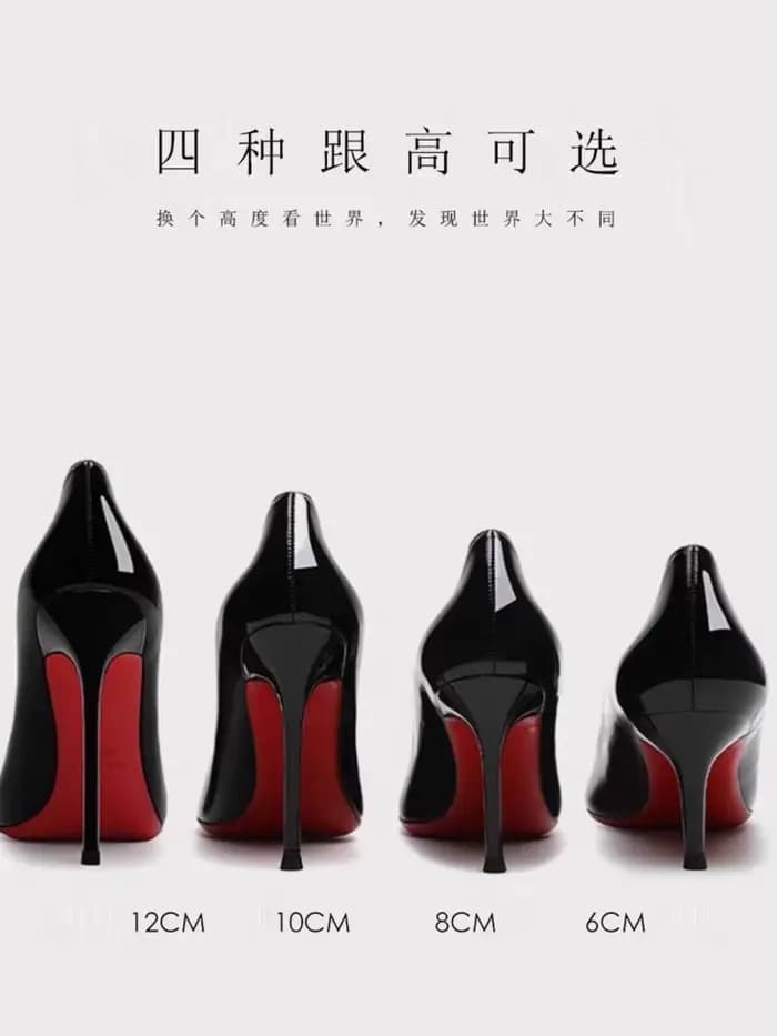 Talons hauts à semelles noires et rouges pour femmes en 2024, nouveau style professionnel, chaussure