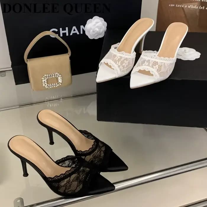 Élégantes sandales à talons hauts fins pour femmes, escarpins à bout ouvert, nouvelle collection été