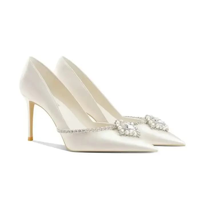 Chaussures de mariage élégantes, chaussures de mariée, escarpins de demoiselle d'honneur à talons ha