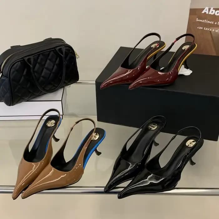 Nouvelle collection Printemps 2026 : Sandales slingback à bout pointu et talons fins, escarpins élég