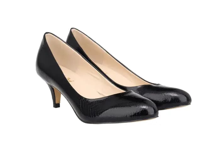 Escarpins Crocodile Sexy pour femmes, talons bas de 5cm, orteils poncés, talons hauts, mode confort,