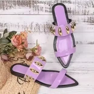 Mules confortables en peau de serpent à semelle plate pour femmes, chaussures à bout pointu tendance