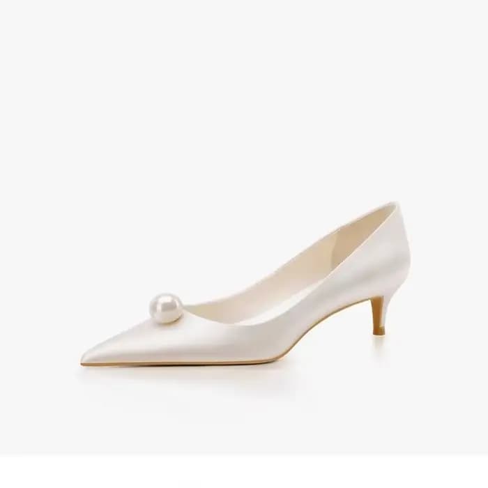 Chaussures de mariage à talons bas pour femmes, nouvelle collection printemps 2026, élégantes et con