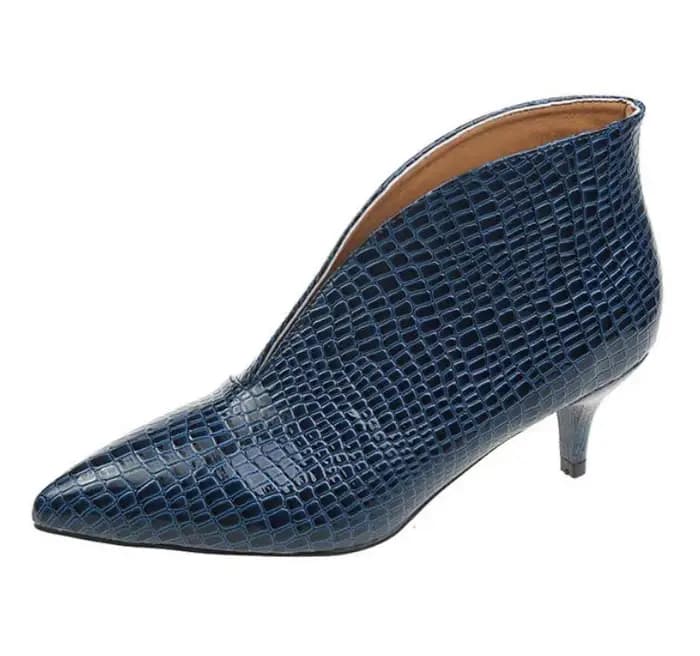 FHC nouvelles bottes nues à talons hauts en forme de V pour femmes, chaussures en cuir PU serpent po