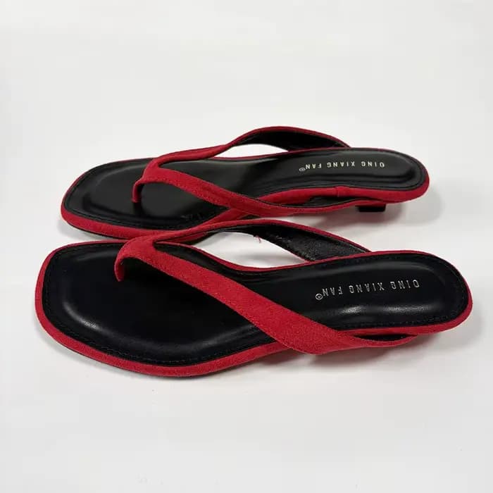 Sandales compensées à talon bas, mules et claquettes sexy pour femmes, chaussures de luxe tendance p