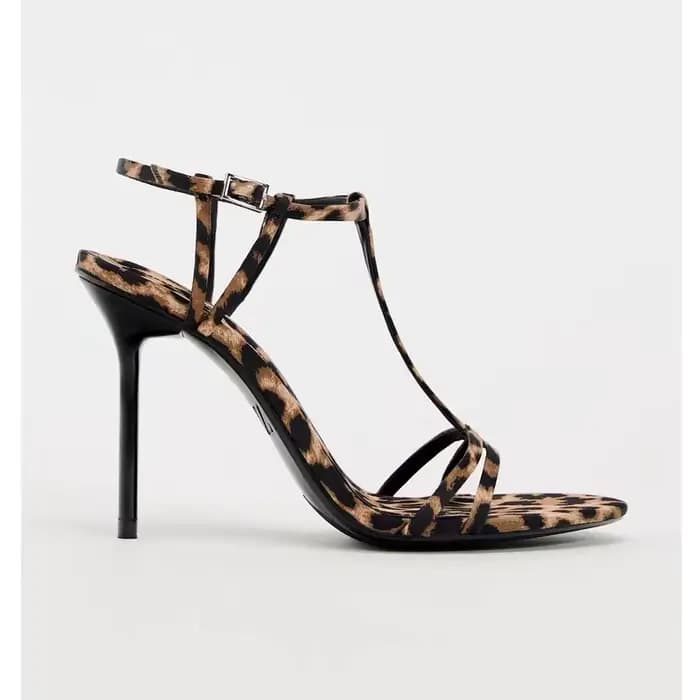 Talons hauts léopard femmes sandales chaussures De mode élégantes robe Sexy pompes d'été 2025 pantou