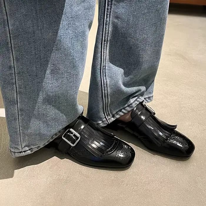 2025 nouvelles Mules d'été femmes sandales chaussures pour femmes bout carré talon bas femmes pantou