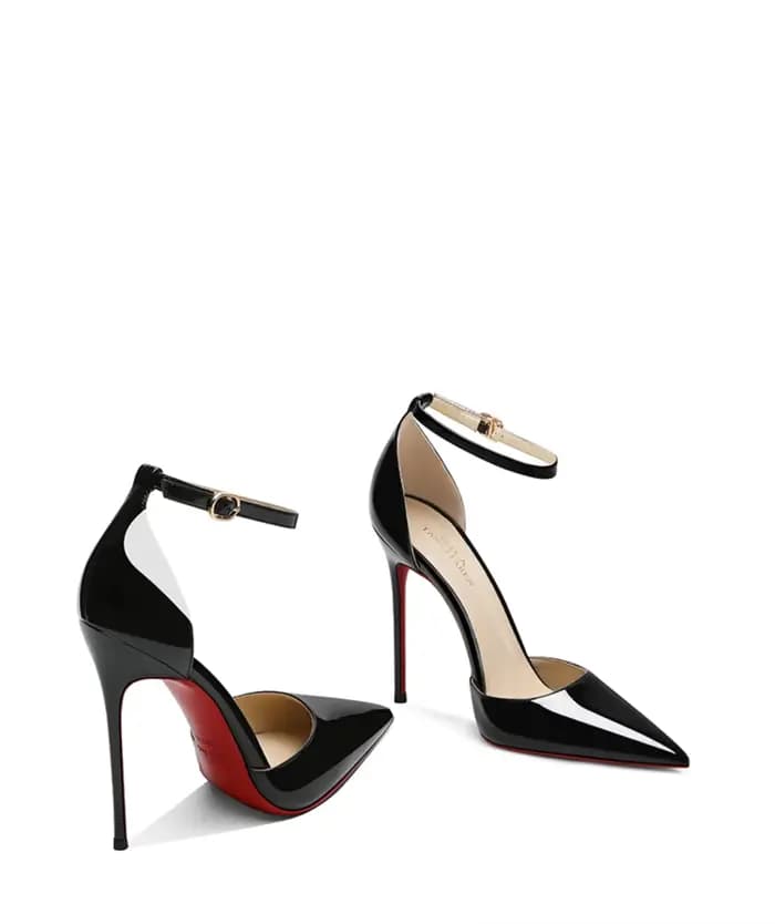 2025 nouveaux talons hauts nus pour femmes, talons fins, boucle une pièce Sexy, chaussures simples c