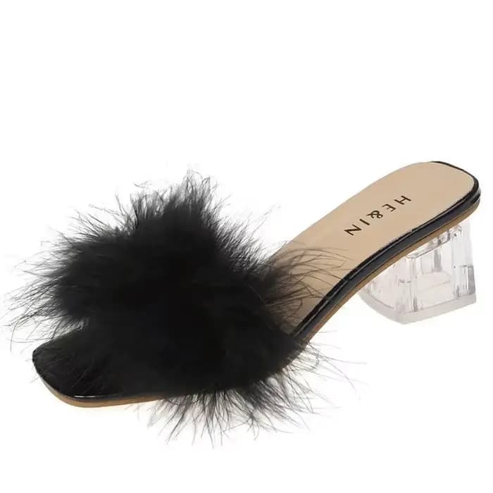 Mules carrées à talons hauts pour femmes, sandales d'été, pantoufles d'extérieur, bureau, dames, dia