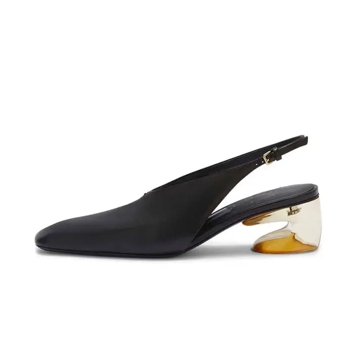 Sandales d'été pour femme Arden Furtado à bout carré, style original, avec bride arrière à boucle pe