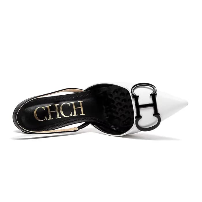 CHCH femmes talons hauts 2025 pointe pointue destin bout fermé talons à lanières Sexy mariage robe d