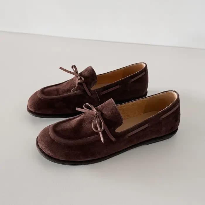 QUTAA 2026 Nouveautés Mode Chaussures plates en cuir de vache pour femmes Chaussures décontractées p