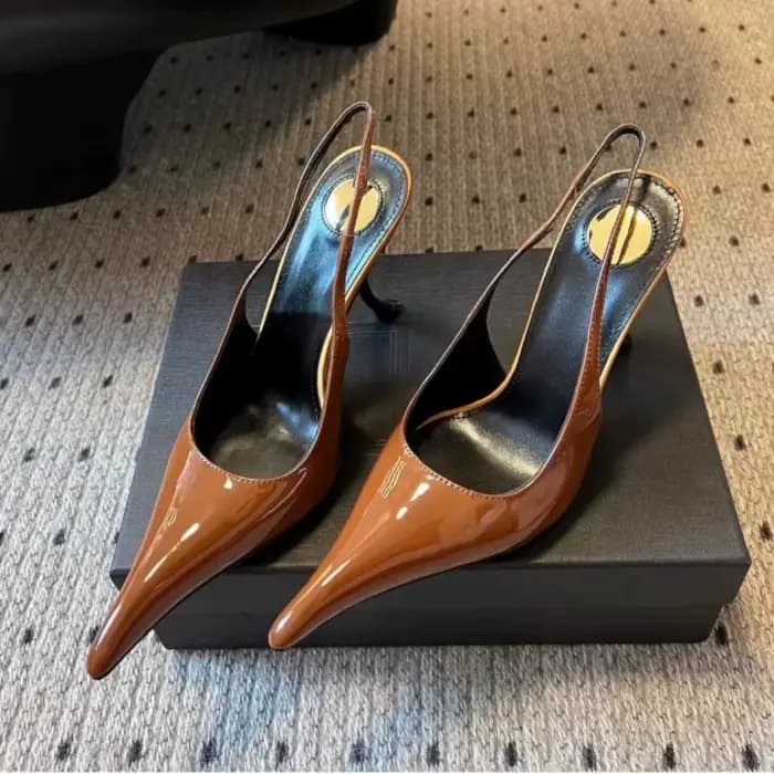 Sandales d'été à talons aiguilles et bout pointu pour femme, style unique et original, sexy, de luxe
