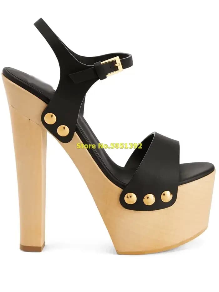 Sandales Peep Parker à talons super hauts pour femmes, chaussures de nuit ouvertes, bride de rinçage