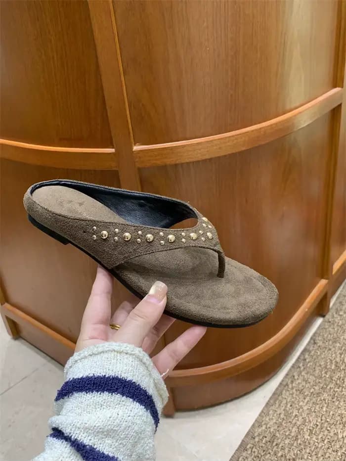 Sandales à talon épais rétro pour femmes, style estival polyvalent, sandales plates pour les vacance