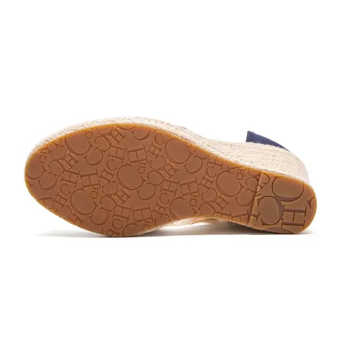 Chaussures pour femmes CARACAS toile WEDGES marque de luxe sandales à talons tissu de paille chaussu