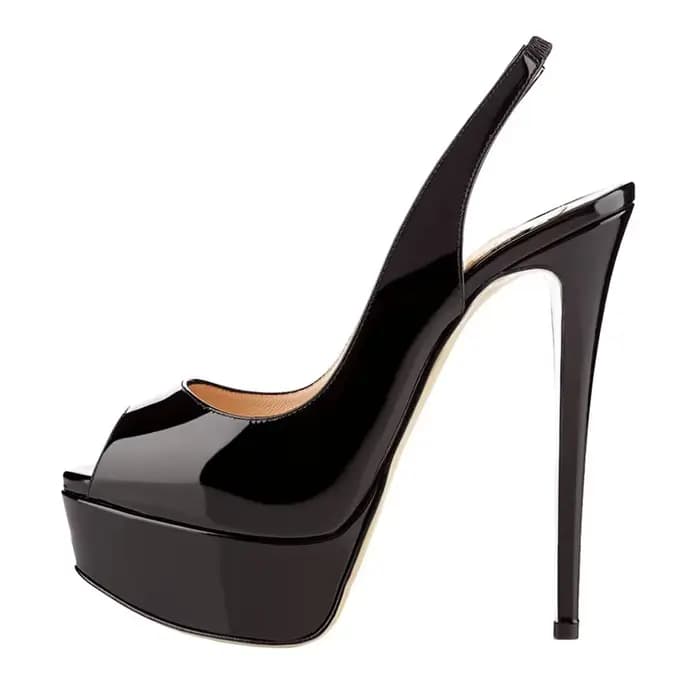 LOSLANDIFEN – sandales à talons Super hauts de 14CM pour femme, chaussures Sexy à bout ouvert, style