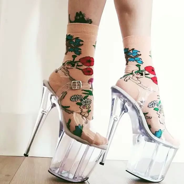 WUXIN H&P – chaussures à talons strip-teaseuse de 6 pouces pour femmes, talons à plateforme transpar