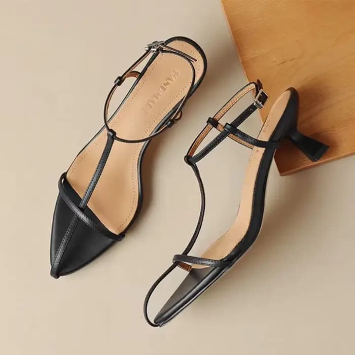 Sandales à talons hauts sexy pour femmes, chaussures à bout pointu, pantoufles de luxe, nouvelles es
