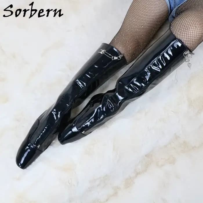 Sorbern-Bottes de Ballet à Lacets Verrouillables pour Femme, Chaussures de Performance Holo, Châssis