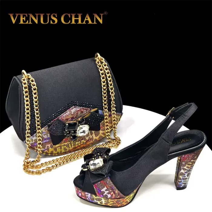 Venus Chan-Ensemble de Chaussures et Sac à Talons Hauts pour Femme, Élégant, Style INS, Nigérian, Po