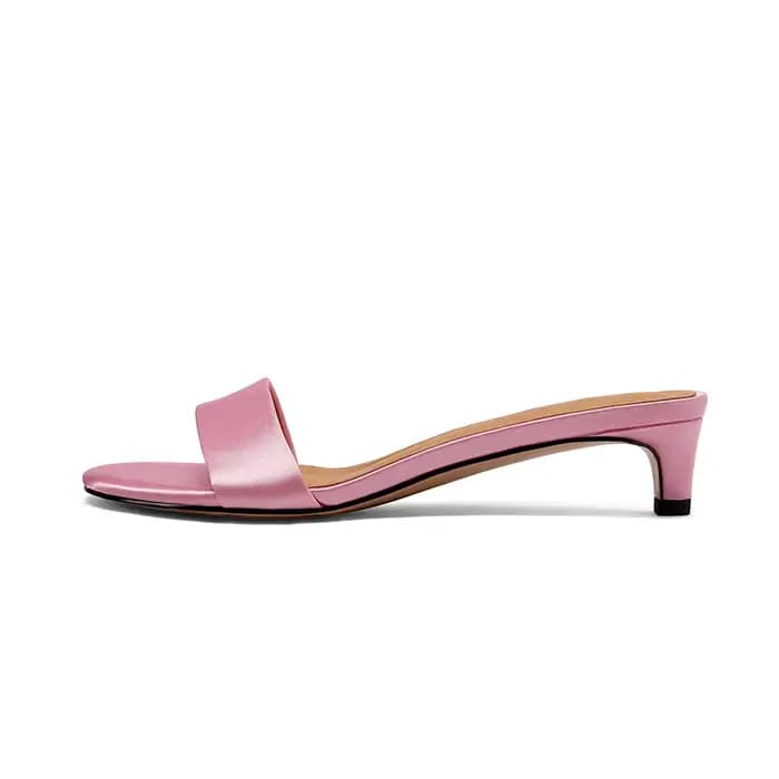 Nouvelles Sandales d'été en Soie pour Femme SmallHut Tendance 2026 – Sexy, à Talon Sabot, Bout Ouver