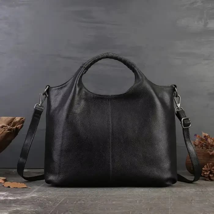 Sac fourre-tout Vintage en cuir véritable pour femmes, fourre-tout de bonne qualité, grand sac à ban