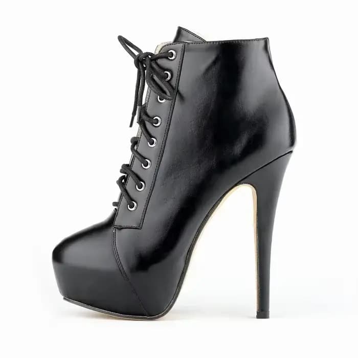Bottines pour femmes 2026 Mode Sexy 14cm Bout rond Talons fins Plateforme Bottines courtes à la chev
