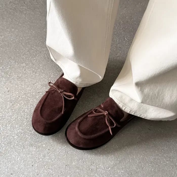 QUTAA 2026 Nouveautés Mode Chaussures plates en cuir de vache pour femmes Chaussures décontractées p