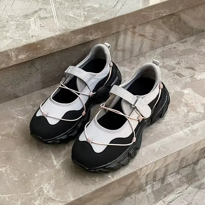 Chaussures décontractées Mary Jane à talon épais et bout rond, style japonais Ins, design Hong Kong,