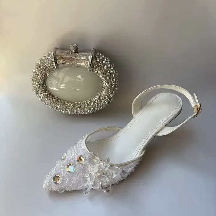 LNATISNOVA – sandales à bout pointu et sacs à main pour femmes, escarpins à talons hauts avec pochet