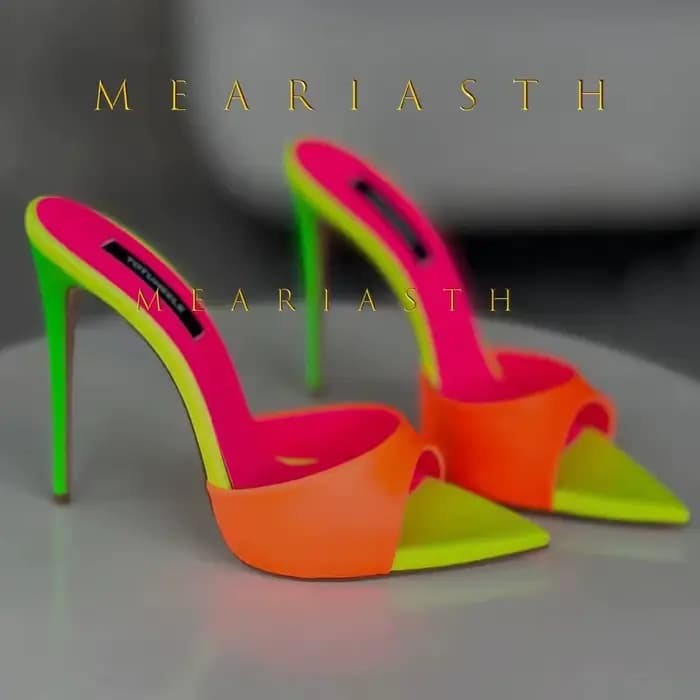 Sandales à talons très hauts pour femmes, nouvelle mode 2026, style coréen, bout pointu ouvert, sexy