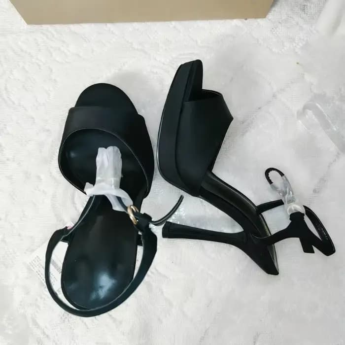 Escarpins à talons épais pour femmes, chaussures à plateforme en Satin, élégantes, couleur unie, con