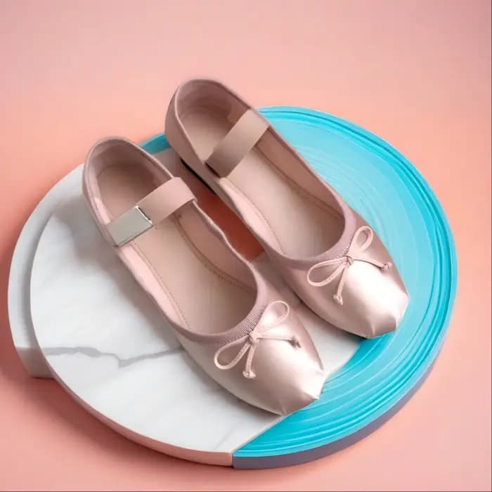 Ballerines pour femmes printemps/été avec talon nœud papillon et style Mary Jane à découpe basse en 