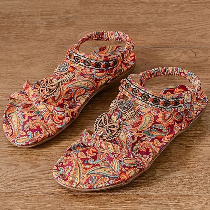 Sandales femme haute qualité sandales d'été pour femme chaussures chaussures d'été bohême Sandalias 