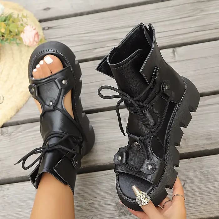Sandales pour femmes faites à la main, style rétro, à talon compensé, de haute qualité, nouvelle mar