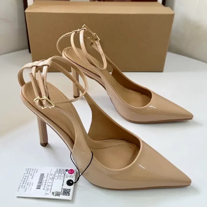 Sandales modernes à talons aiguilles pour femmes, chaussures d'été à talons hauts, lanière à la chev