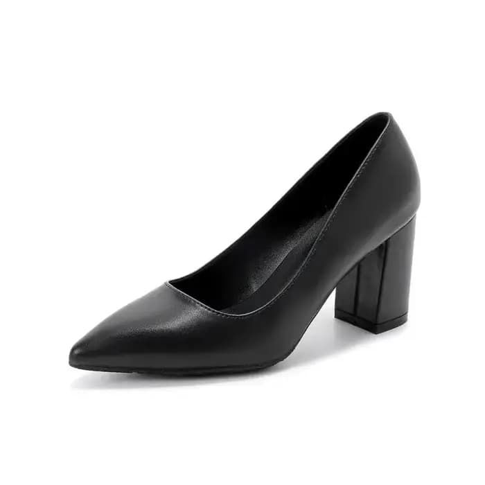 Escarpins noirs à talons hauts pour femmes, chaussures pour dames, petite taille, 30-44 nuits, 31323