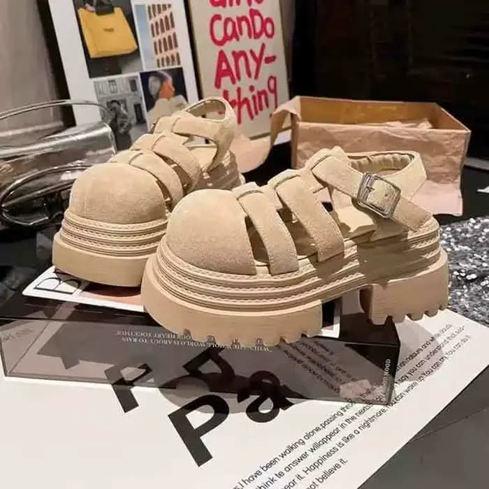 Sandales à talon épais Roman pour femme, nouvelle collection été 2026, polyvalentes, petite taille, 
