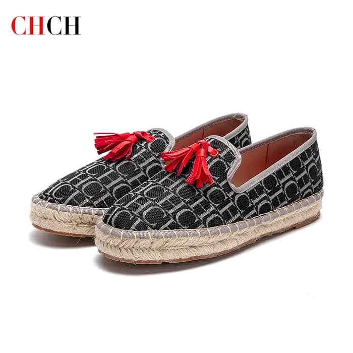 CHCH chaussures plates pour femmes nouveau tissu de vacances confortable chaussures décontractées fo