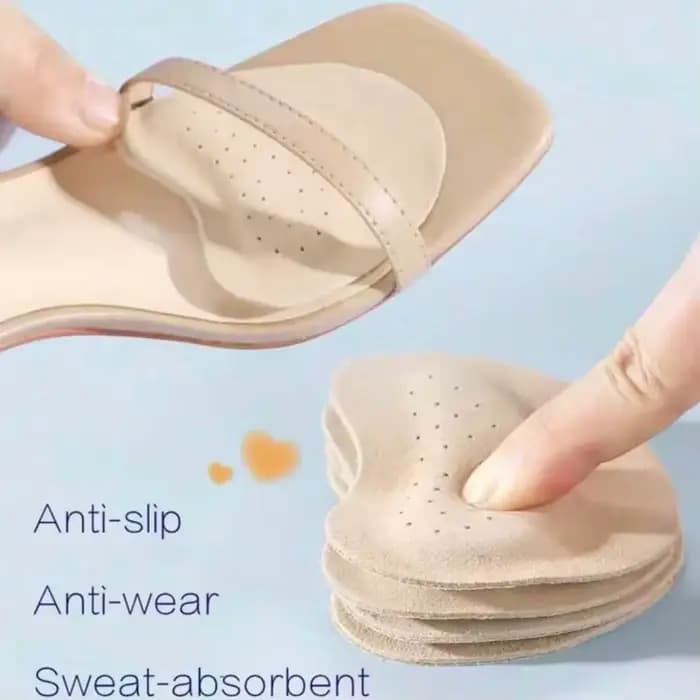 1 paire de coussinets en cuir pour l'avant-pied, pour talons hauts, doux, absorbant les chocs, absor