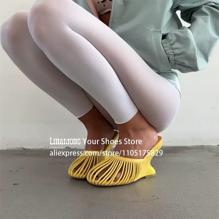 Mules en cuir métallisé à talon compensé, style créateur, à enfiler, multicolores personnalisables, 