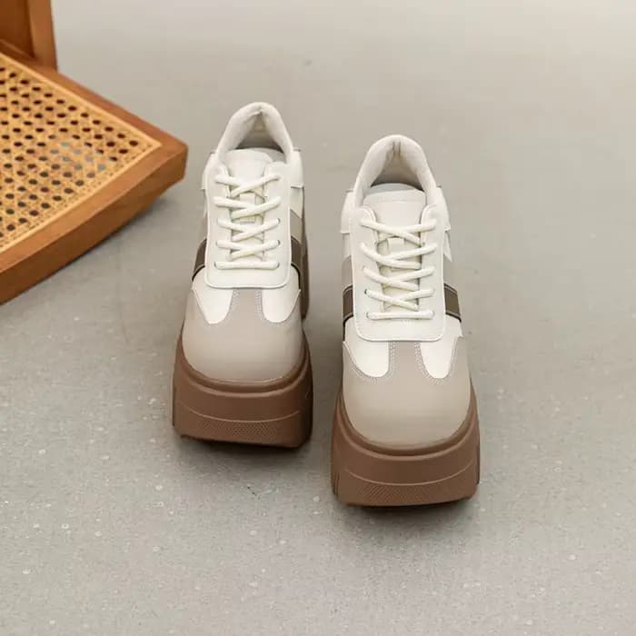 AIYUQI – chaussures à talons hauts pour femmes, en cuir véritable, à lacets, hauteur de 11 cm, coule