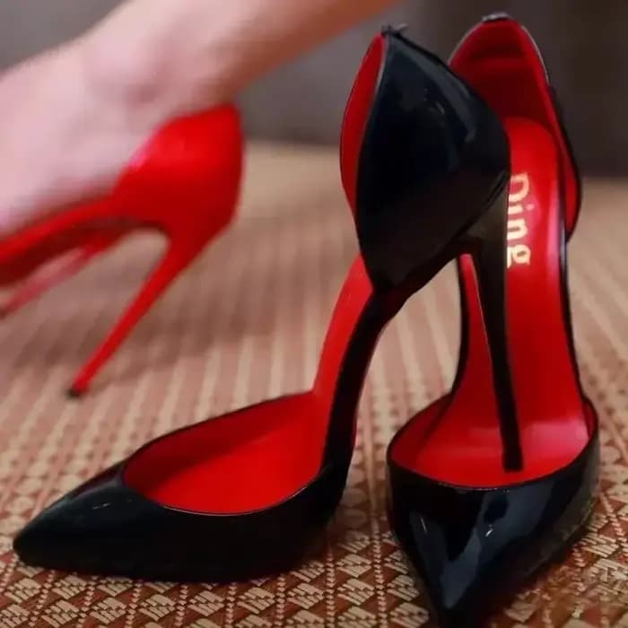 Talons hauts rouges à bouche ultra légère pour femmes, talons fins, rouge pointu, chaussures simples