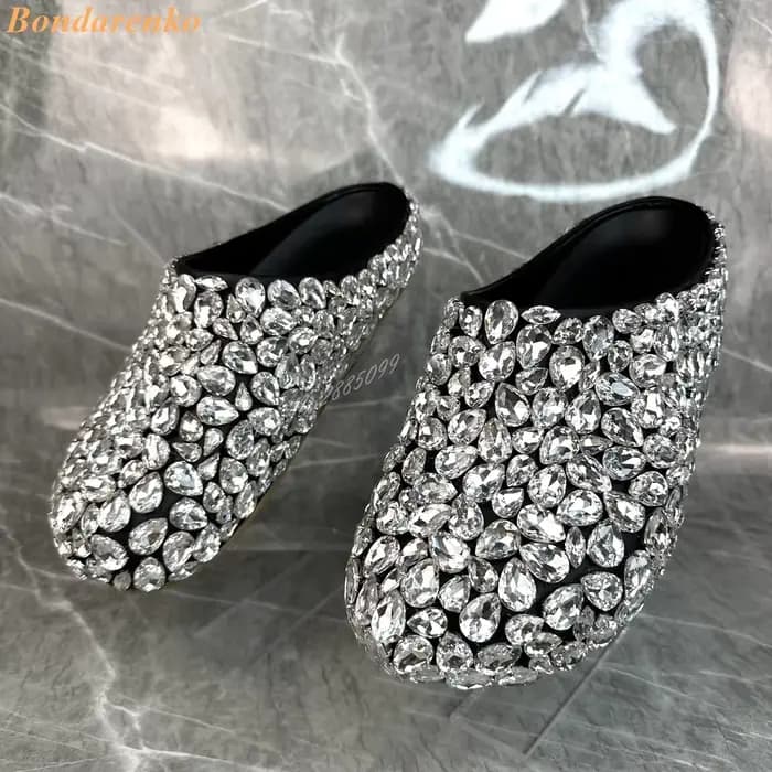 Sandales à enfiler pour femmes, chaussures sexy, rondes, plates avec biscuits, de styliste d'été, dé