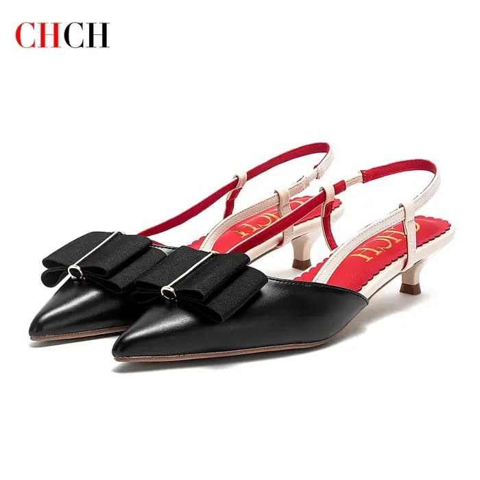 CHCH femmes talons hauts nouveau Design de sangle d'été pointu décontracté élégant lieu de travail d